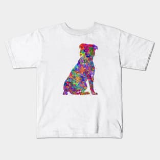 Staffordshire Bull Terrier watercolor Kids T-Shirt